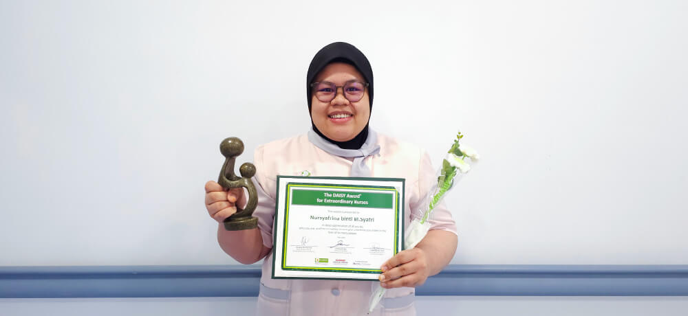 Nursyafrina Binti M.Syafri, Staff Nurse from Ward 3D