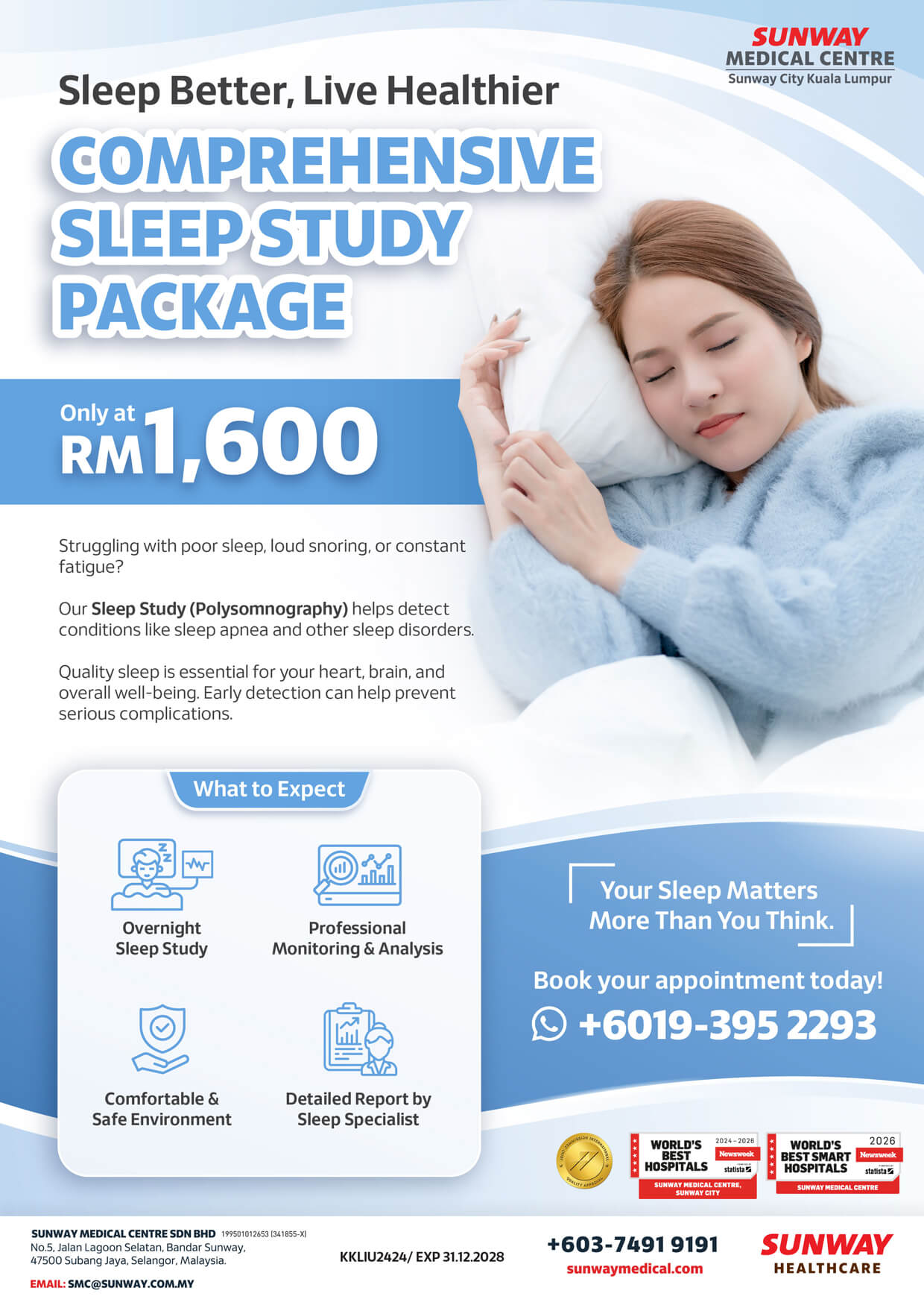 Comprehensive Sleep Study Package